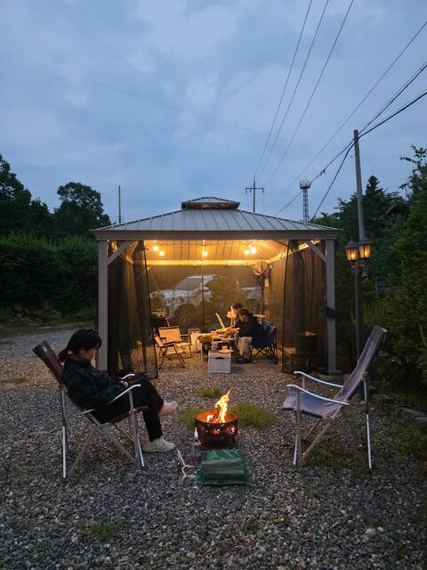 (RIVER 570) -Free barbecue charcoal event for up to 4 people, small private house on the Hongcheon r