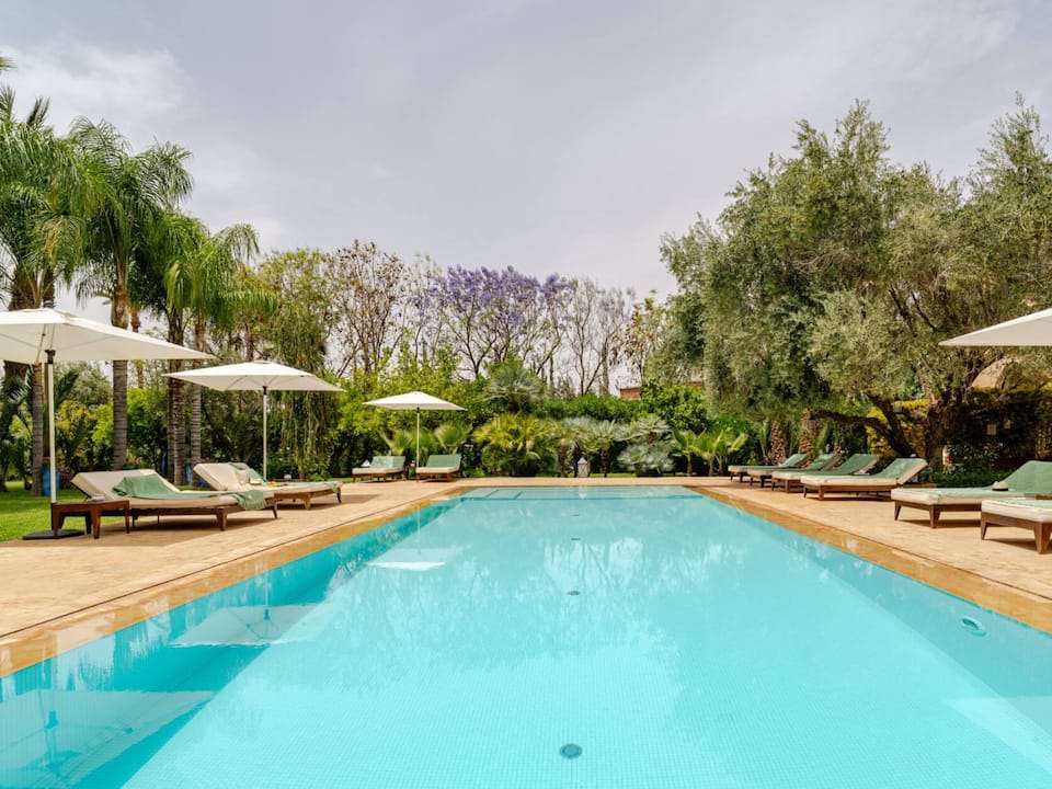A red-brick villa in a one-hectare Marrakech garden, Marrakech, Marrakech-Safi, Morocco, photo 7 of 10
