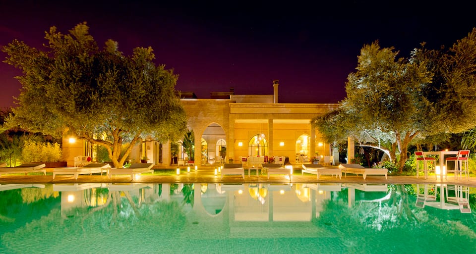 A red-brick villa in a one-hectare Marrakech garden, Marrakech, Marrakech-Safi, Morocco, photo 6 of 10