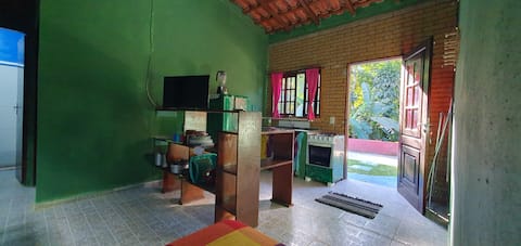 Successful Airbnb property: Tahoma Rustic Green Chalet for up to 4 people No pets in Ubatuba
