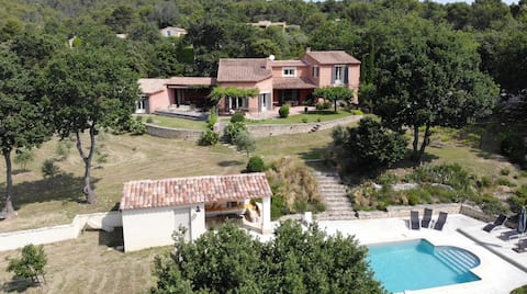 Gordes Heated pool, Lou Souleio, View, quiet