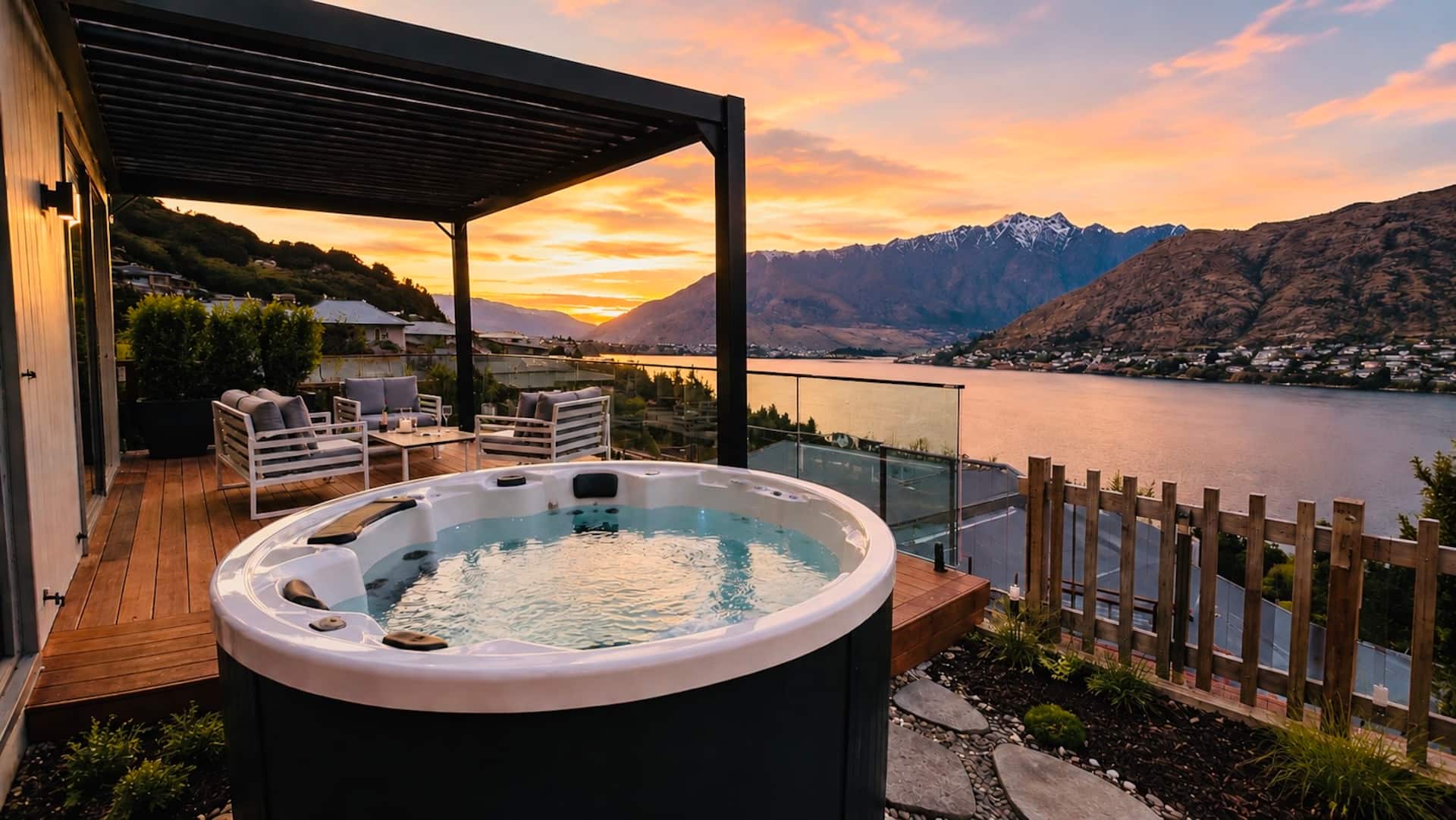 Lake & Remarkables Views + Spa Pool