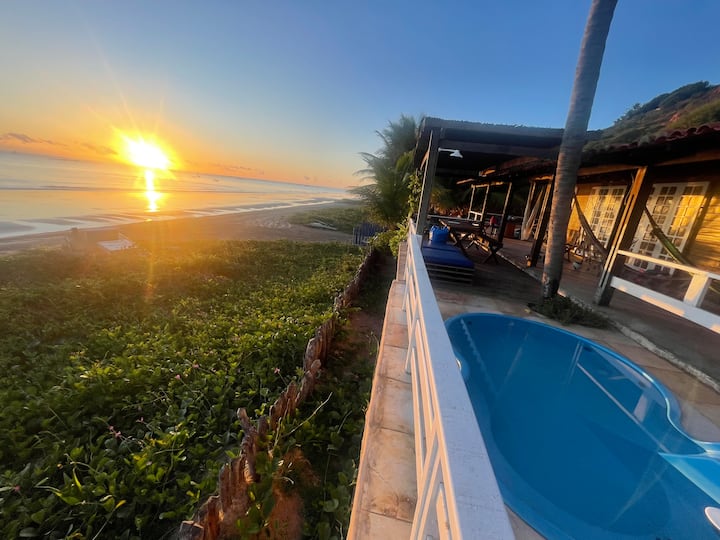 House on the beach with pool Paraíso Icapuí