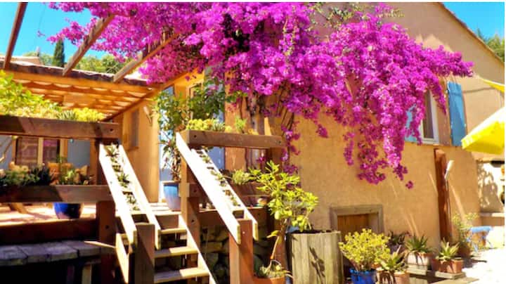 Villa Climatisée De Plain Pied Vue Mer Chien Accep - Cagnes-sur-Mer