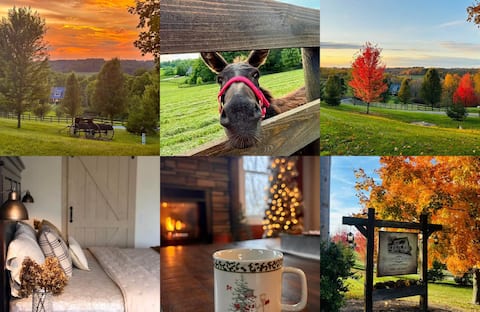 Natures Autumn haven in a cozy Farmhouse Cottage