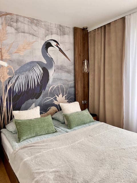 Apartment house with access to a jacuzzi