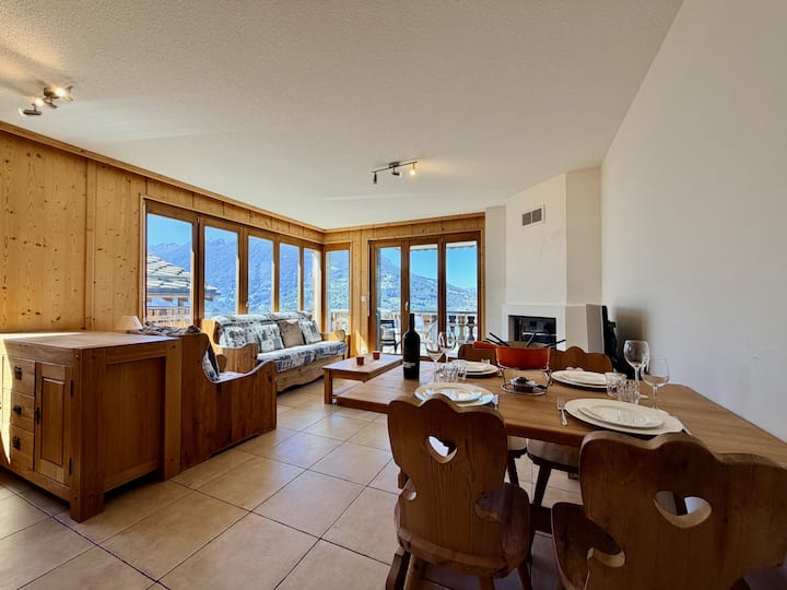 Balcons Du Soleil Y3 322 -Quiet Apartment 4 Pers - Veysonnaz