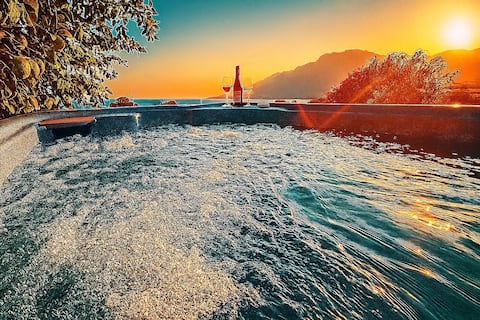 Seaview Villa Tsoutsouros - Pool & Jacuzzi Orionas