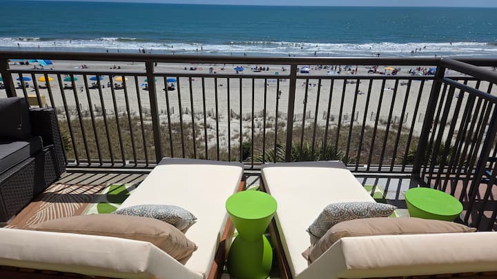 Gran Balcón De Lujo (Sofá Seccional!), Estilo Moderno En La Milla De Oro - Myrtle Beach