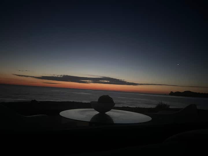 日出：从客厅欣赏美景。