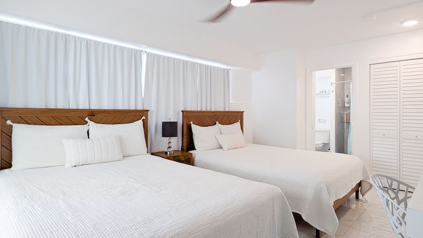 2BR(4 beds)+2Bath+Free Parking+5min walk to beach