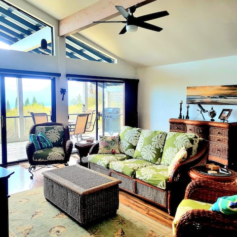 Huge Great Room and Lanai Myra's Blue Hawaii House