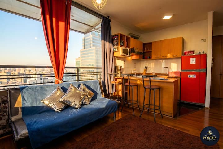 Best Location In Santiago, Chile! Great View & Full Equiped Apartment! - Recoleta