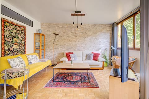 Splendid & quiet >10 min train > 30 min Paris