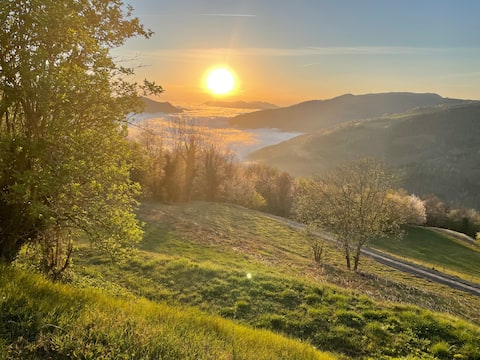 Grand panorama and total disconnection from life.