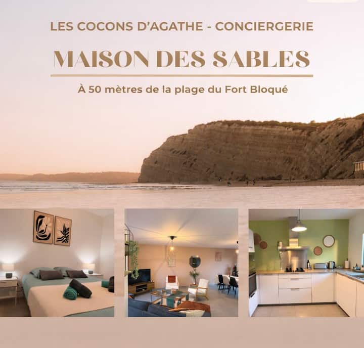 Maison Des Sables - 50m De La Plage Du Fort Bloqué - Ploemeur