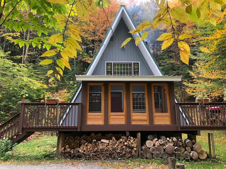 Classic Vermont A-Frame | Fire Pit | Near Stratton