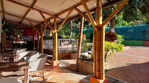 Successful Airbnb property: Ebenezer Guadua House with private pool in La Mesa