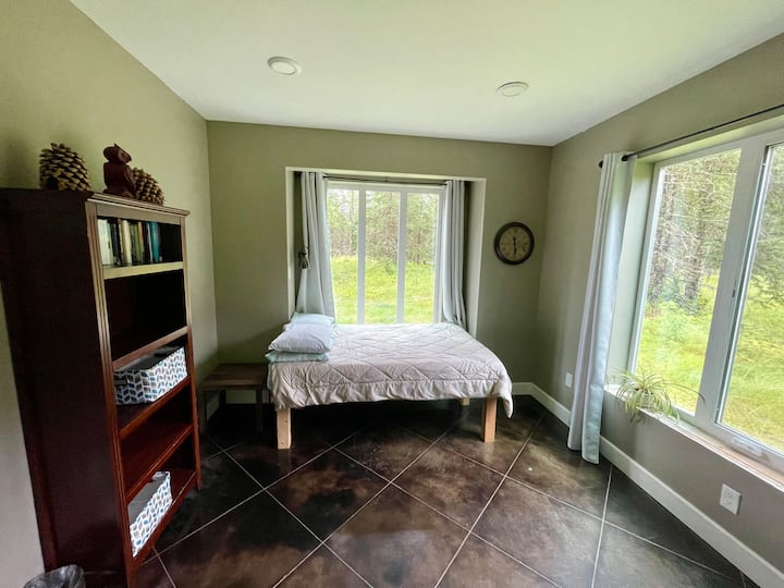 The only downstairs bedroom