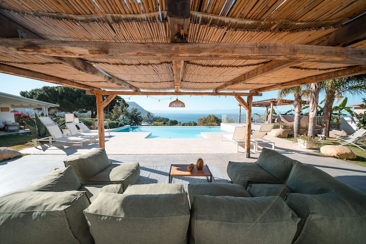 Villa Michaela  with infinity pool.
