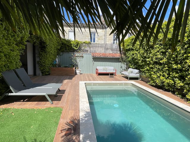 Grande maison lumineuse avec piscine dans Bordeaux