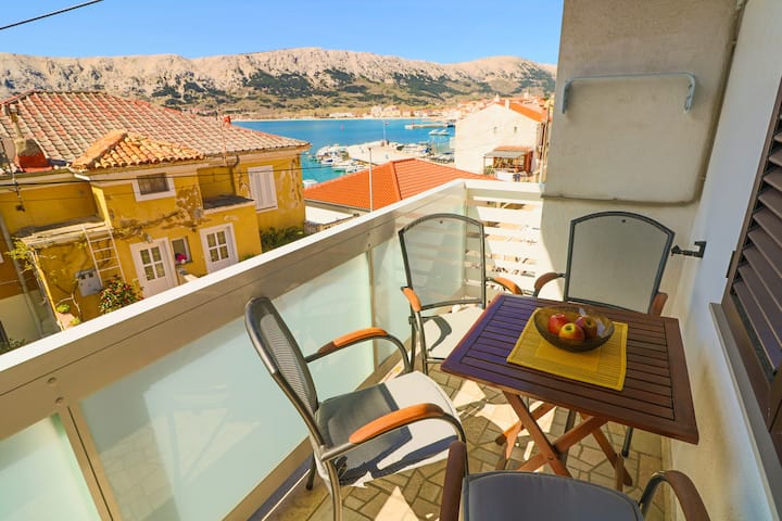 Apartment Mario With Terrace And Sea View - Baška