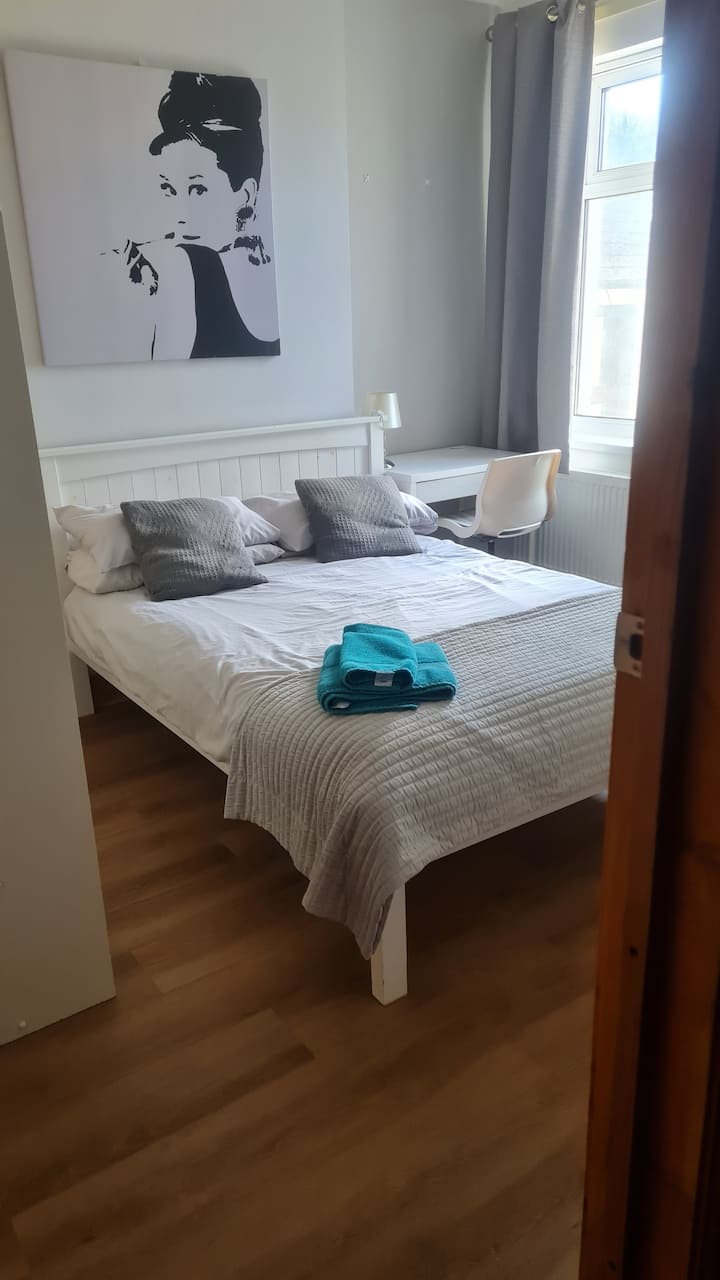 Double Room, Between Centre & Bay, Free Parking - Cardiff