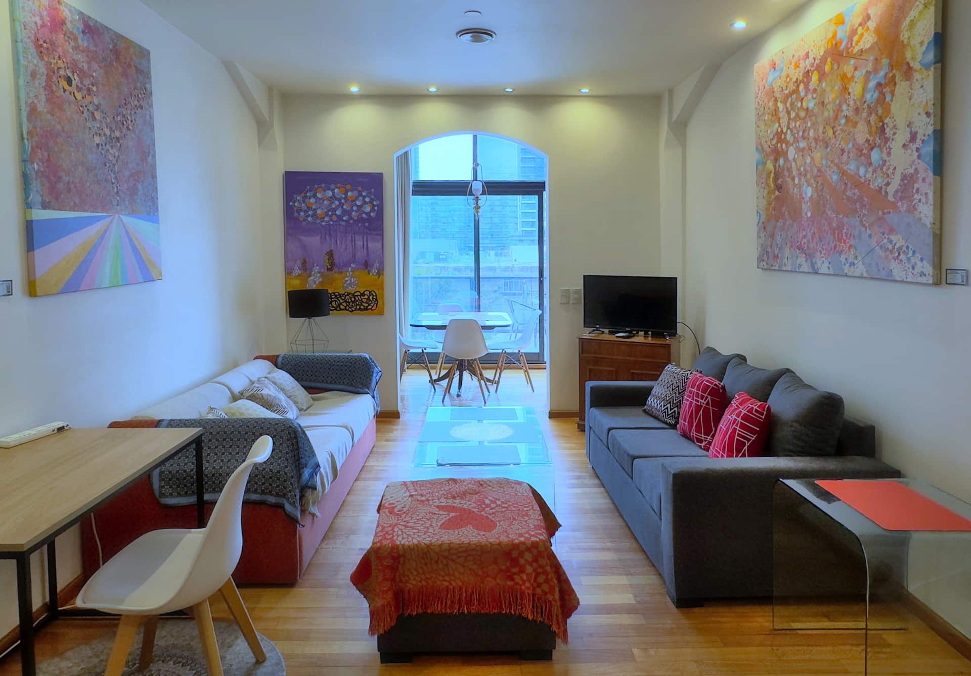 Apartamento com 2 quartos e terraço para o Dique 1 em Puerto Madero