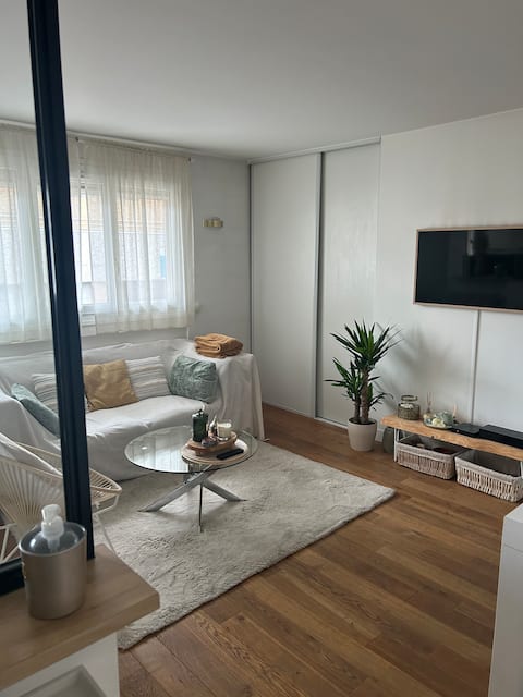 Successful Airbnb property: Quiet 2p apartment + close to shops and metro in Boulogne Billancourt