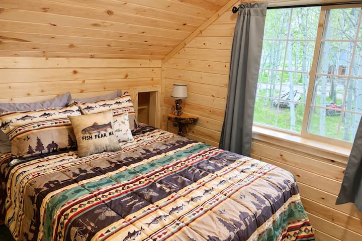 Bedroom 3 is upstairs with a queen size bed. 