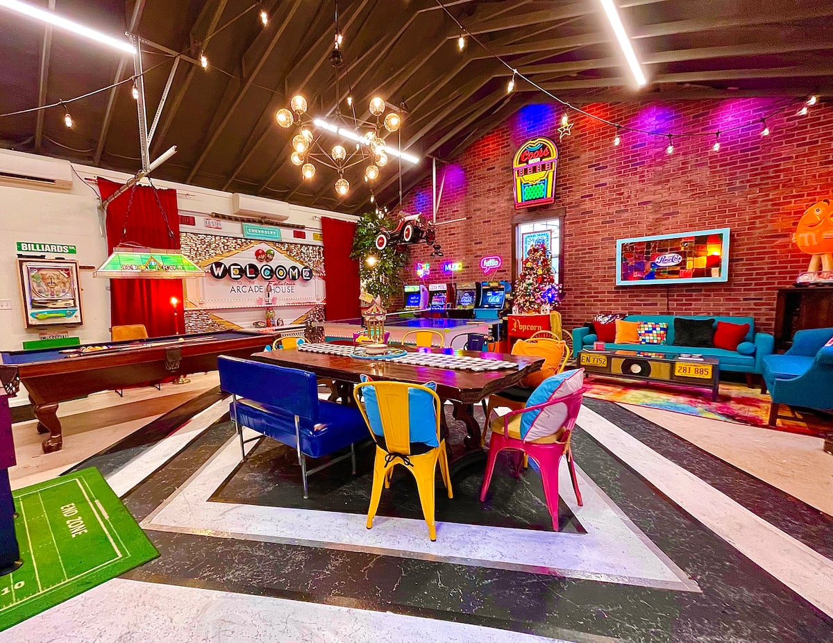 Arcade House game room