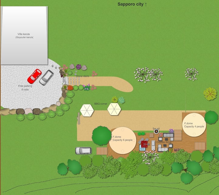 Private glamping plan with sauna Sapporo - Houses for Rent in