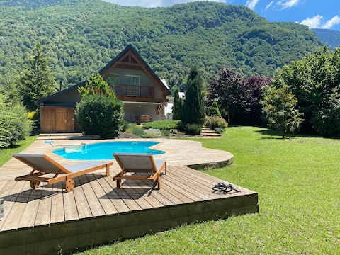 Sunny villa, view, pool