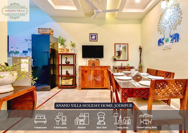 Anand Villa | 4 BHK Boutique Stay | 24x7 Chef