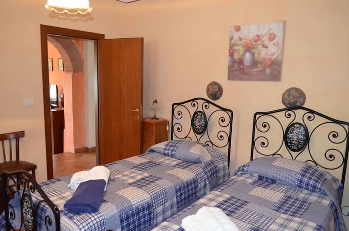 Apartamenti OLIVO: dhoma nr. 2 dyshe (2 krevate tekë që mund të bashkohen)