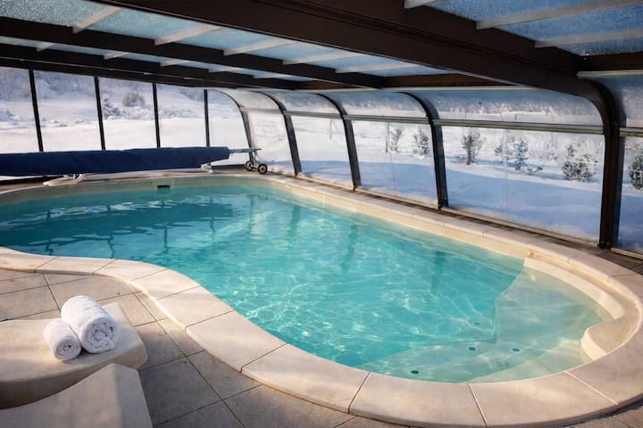 Chalet 15 Piscine Chauffée30° à L'année Sauna Spa - Gérardmer