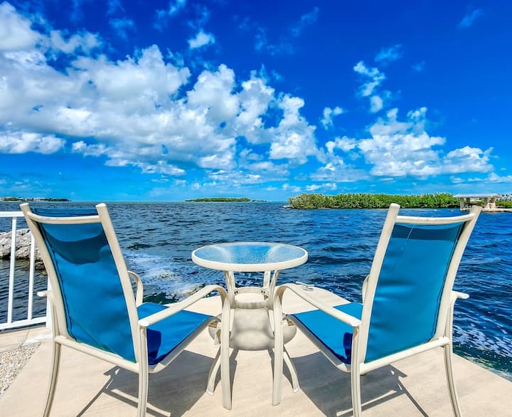 Palm Point 2bed 2bath Casa Con Vista Sul Mare Aperto E Dockage - Marathon, FL