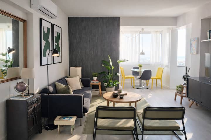 Ocean-view 70 M² Apt • A/c • Wi-fi • Free Parking - Cascais