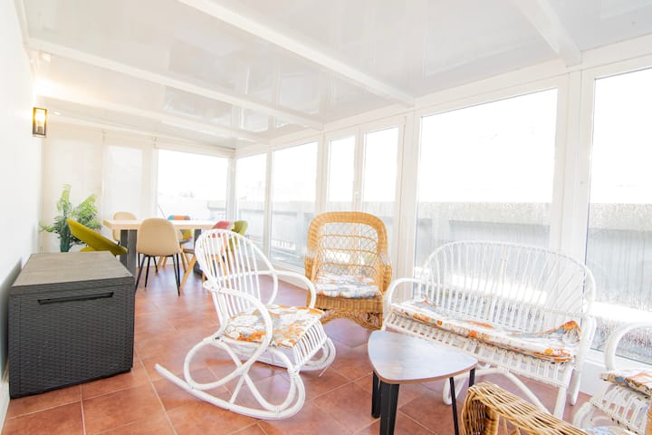 Super Penthouse, Amplio Apartamento Con 2 Terrazas - 聖地亞哥德孔波斯特拉