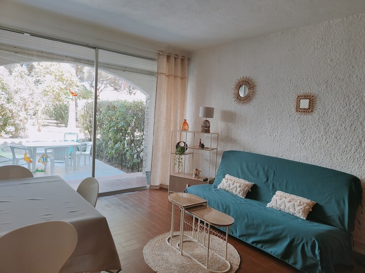 Appart Avec Jardin Et Piscine à 150 M De La Mer - Argelès-sur-Mer