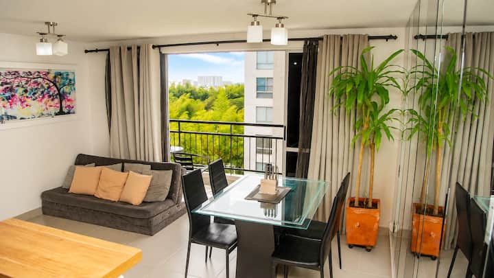 Apt 5Star+AC+WiFi+Parking+Gym+Pool+GreatViews
