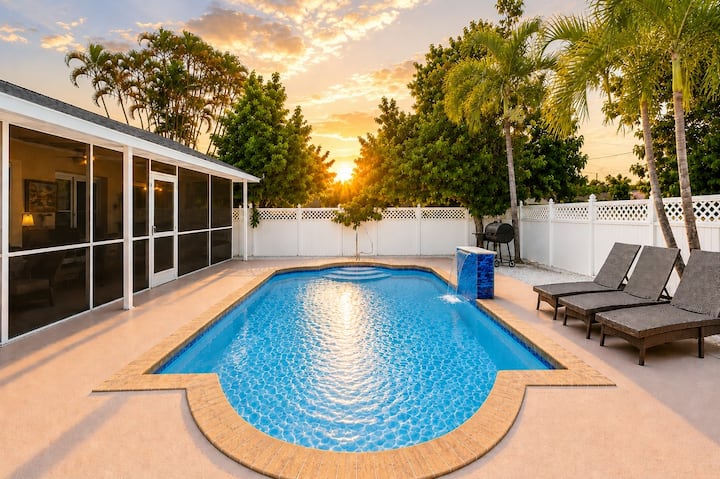 Lovely Family 6bdr Pool Home Just 1 Mile To Beach - Bonita Springs, FL