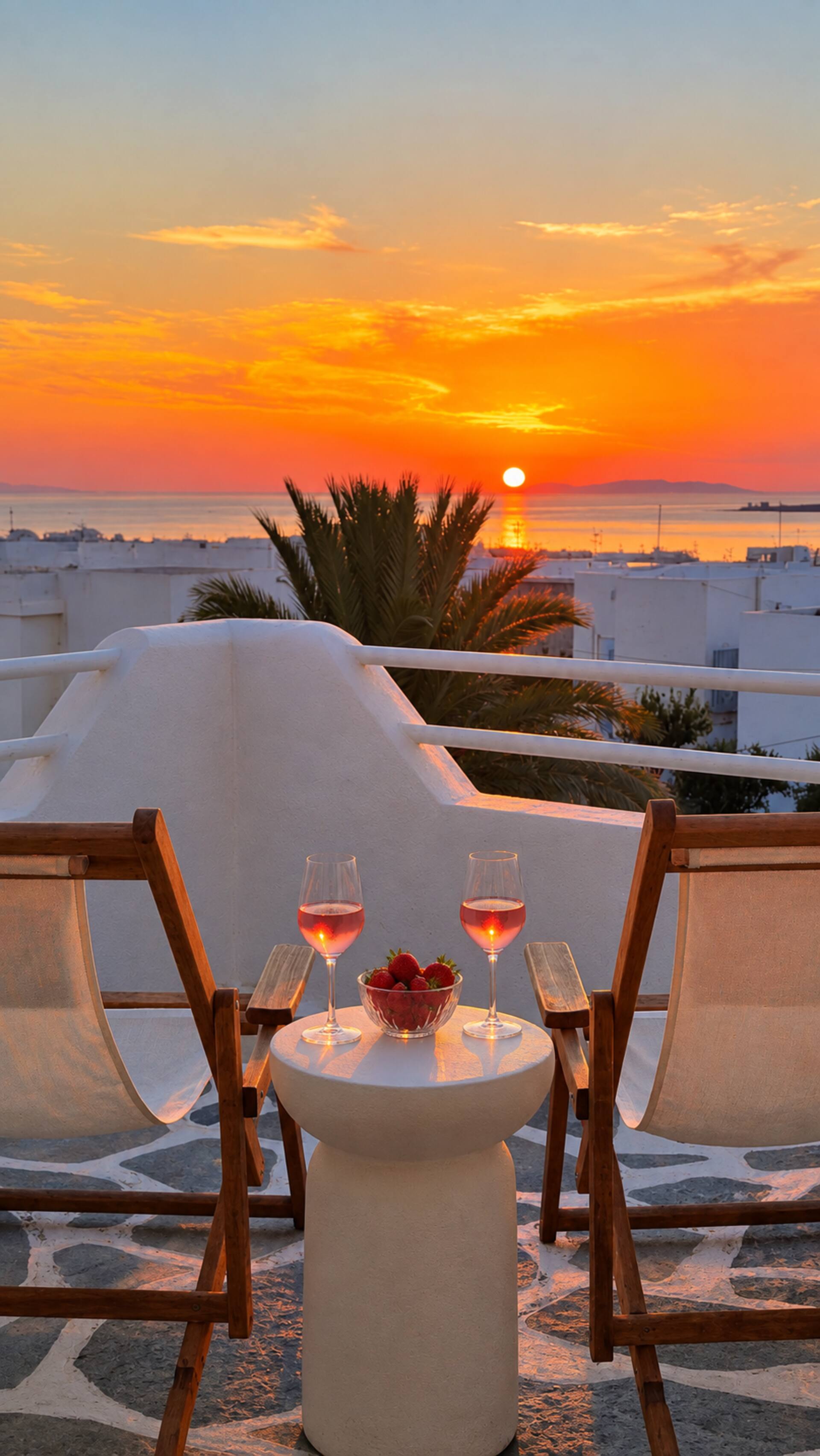 Sunset View Paros • Walk to Town & Sea
