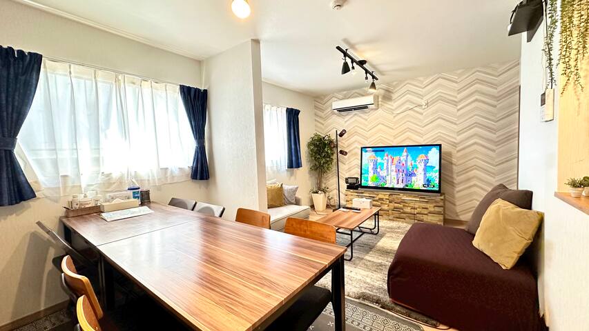 #005 高円寺駅徒歩４分｜一軒家貸切｜新宿2駅｜最大９名｜高速WiF｜渋谷秋葉原上野東京