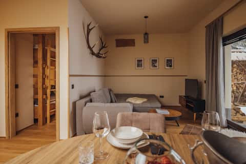Popular Airbnb listing: #8 Deluxe Suite with Patio, Lake & Mountain view in Log