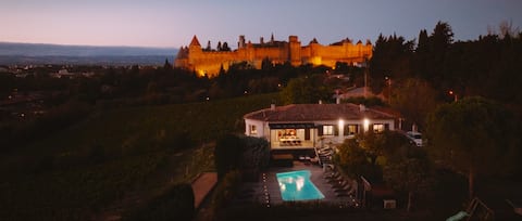 Carcassonne City: beautiful villa, hot tubs, pool