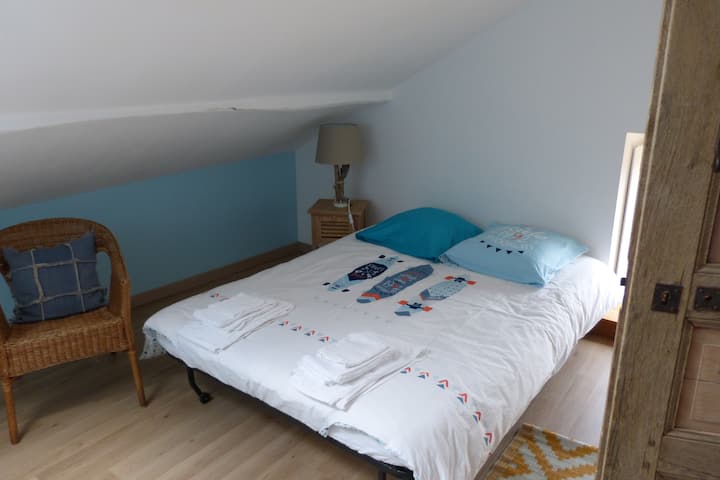 Spálňa na poschodí Côte Sauvage