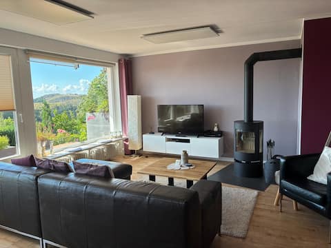 Beliebte Airbnb-Anzeige: FeWo Selina max 5 guests with terrace + fireplace in Braunlage