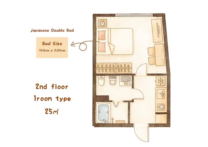 La204 Shinjuku Designer Flat Bright Free Wifi - Shinjuku City