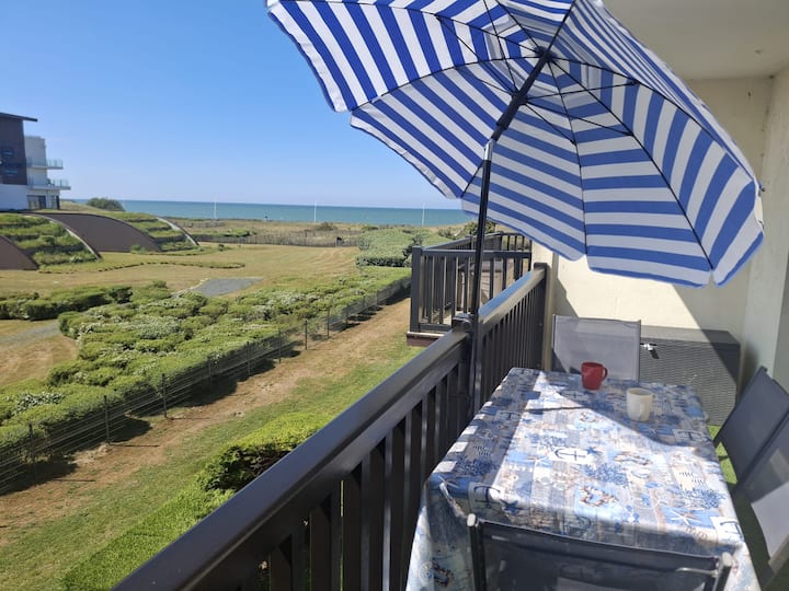 Appt Cosy, Balcon Vue Mer, Accès Direct Plage - Cabourg